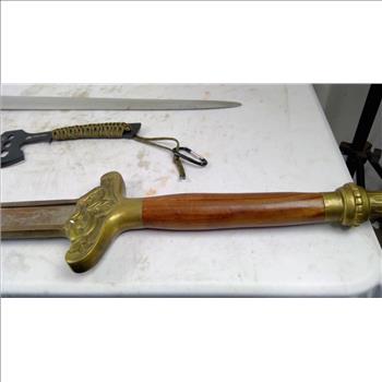 Lot Sword Or Knife, 5 Pieces
