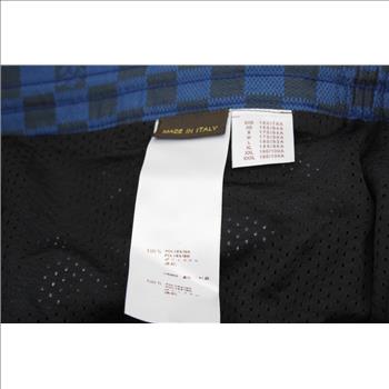 Louis Vuitton Black/Blue Swim Shorts, Size Large