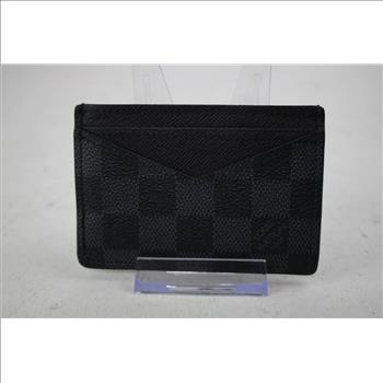 Louis Vuitton Damier Ebene Canvas Card Holder Wallet - Doublechecked By Entrupy