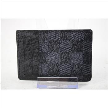 Louis Vuitton Damier Ebene Canvas Card Holder Wallet - Doublechecked By Entrupy