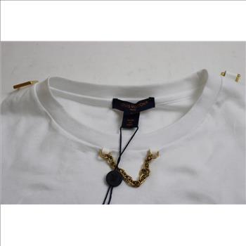 Louis Vuitton White Crop Top T-Shirt, Large