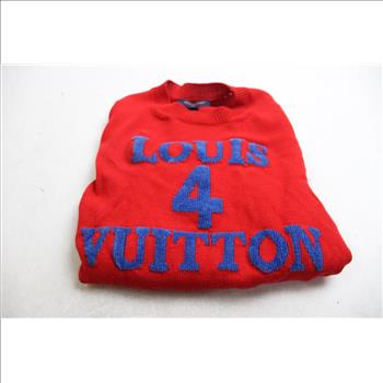 Louis Vuitton XS Red Louis 4 Vuitton Pullover Sweater