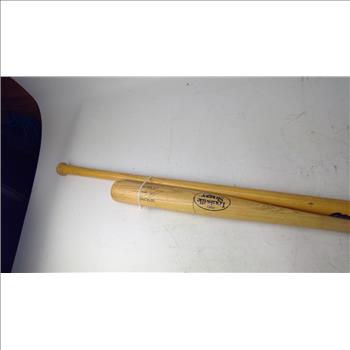 Louisvile Slugger Giants Wooden Bat, Markwort Corkball Bat, 2 Pieces