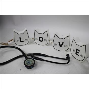LOVE Display Sign, And Littmann Stethoscope, 2 Pieces