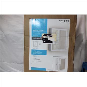 Lowe's Surface Mount True White Mirrored Rectangle Medicine Cabinet