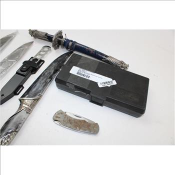 LS Lansky Sharpening Kit & Assorted Knives; 7 Pieces