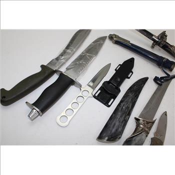 LS Lansky Sharpening Kit & Assorted Knives; 7 Pieces