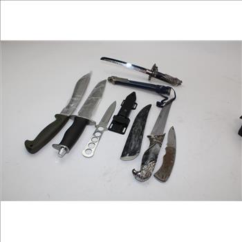 LS Lansky Sharpening Kit & Assorted Knives; 7 Pieces