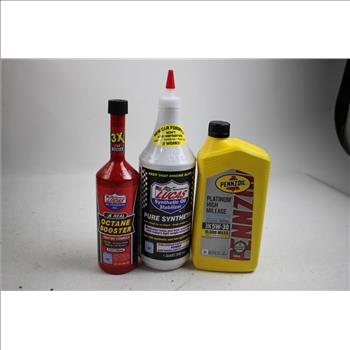 Lucas Synthetic Oil Stabilizer, Octane Booster, Pennzoil 5W-30 Motor Oil, 3 Pieces