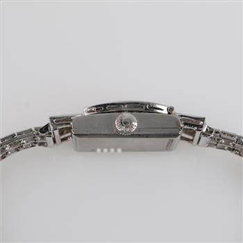 Lucien Picard 5.06cts TW Diamond Platinum Dress Watch- Evaluated By Our Certified Gemologist-AGS/GIA