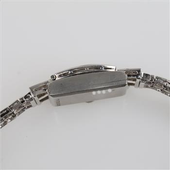 Lucien Picard 5.06cts TW Diamond Platinum Dress Watch- Evaluated By Our Certified Gemologist-AGS/GIA