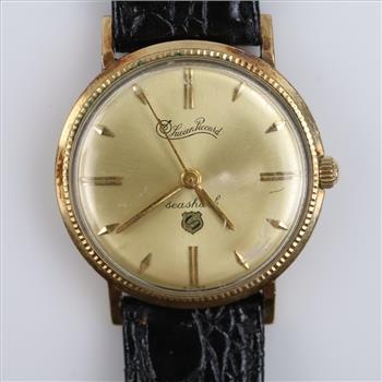 Lucien Piccard 10kt GF Seashark Watch