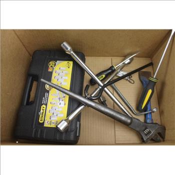 Lug Wrench, Crescent Wrench, Socket Set, Screwdrivers And More: Stanley: 5+ Pieces