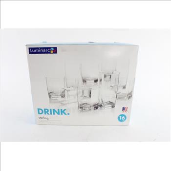 Luminarc 16 Piece Sterling Glass Set