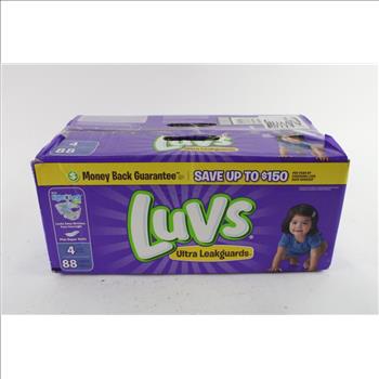 Luvs 88-Pack Ultra Leakguards Diapers, Size 4
