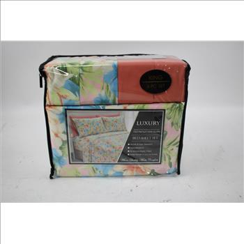 Luxury 6 Piece Bed Sheet Kin Size, 2 Sets