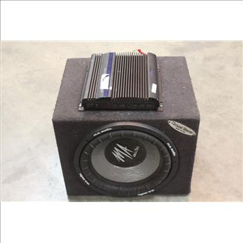 M.A. Audio Ground Shaker Speaker And Alpine Amplifier