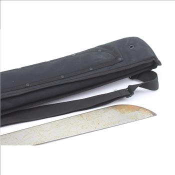 Machete In Voodoo Tactical Bag Fixed Blade Knife