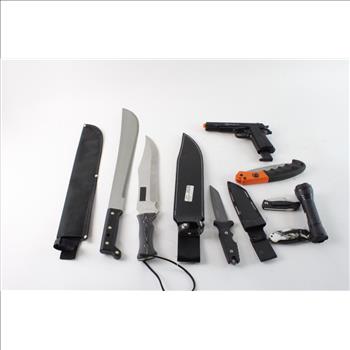 Machetes, Colt BB Gun & More, 8 Pieces