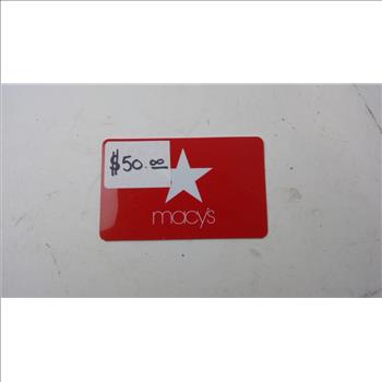 Macys Gift Card, $50