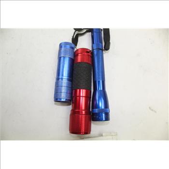 Maglite, Bell+Howell, & More Assorted Flashlights; 5+ Pieces