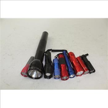 Maglite, Bell+Howell, & More Assorted Flashlights; 5+ Pieces