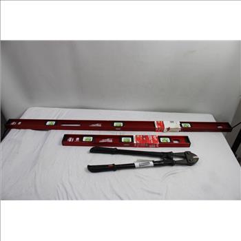 Magnetic Leveler, Drill Bit Kits, Batteries