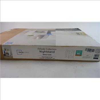 Mainstays Hillside Collection Nightstand, White Finish