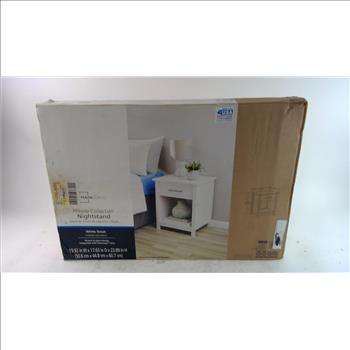 Mainstays Hillside Collection Nightstand, White Finish