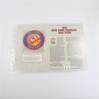 Major League Baseball 1952 New York Yankees 50th Year Patch