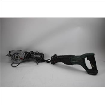 Makita 18V Cordless Reciprocating Saw & Rockwell Corded Circular Saw