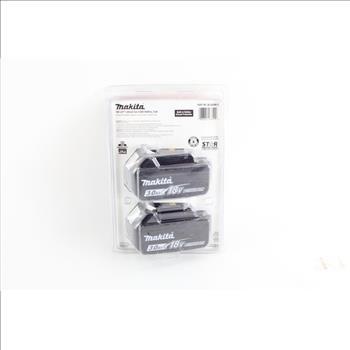 Makita 18V LXT Lithium Battery 2-Pack, New