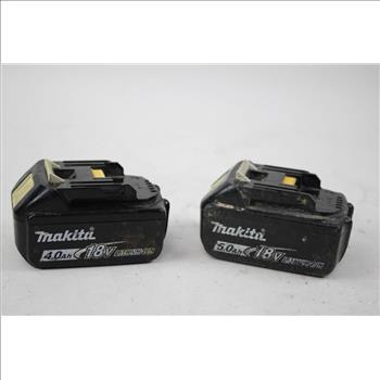 Makita 18V-4.0Ah Battery & Makita 18V-5.0Ah Battery 2 Pieces