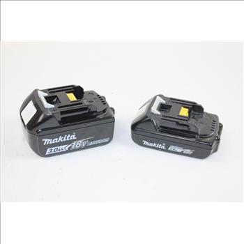Makita 3Ah 18V Li-Ion Battery Pack BL1830B And Makita 2Ah 18V Li-Ion Battery Pack BL1820B