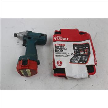 Makita 6914D Cordless Impact Driver, Hyper Tough Motorcycle Tool Kit