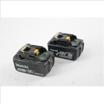 Makita Battery Packs, 2 Pieces, BL1830/BL1850B
