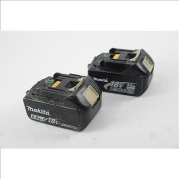 Makita Battery Packs, 2 Pieces, BL1830/BL1850B