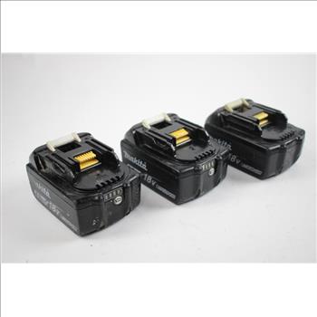 Makita Battery Packs, 3 Pieces