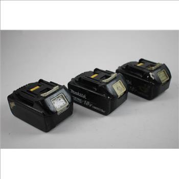 Makita Battery Packs, 3 Pieces