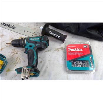 Makita Cordless Hammer Drill, Oscillating Multi-Tool, And More In Tool Bag