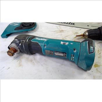 Makita Cordless Hammer Drill, Oscillating Multi-Tool, And More In Tool Bag
