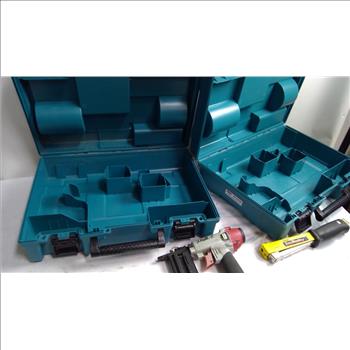 Makita Empty Tool Cases, Central Pneumatic Air Nailer, Stanley SharpShooter, 4 Pieces