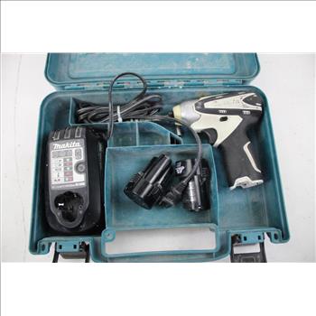 Makita Impact Driver, Class 2 Battery Charger In Makita Carrying Case