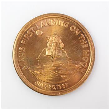 Man's First Landing On The Moon Commemorative Copper Token