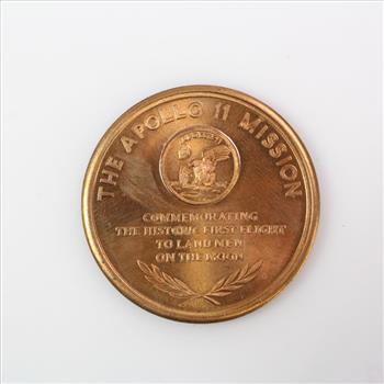 Man's First Landing On The Moon Commemorative Copper Token