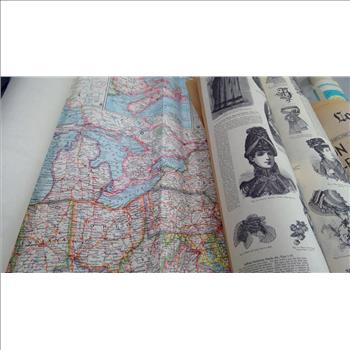 Maps, Vintage Newspapers, And Posters