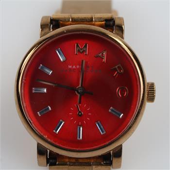 Marc Jacobs Baker Red Dial Watch