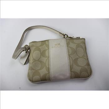 Marc Jacobs The Duffle Mini Leather Bag, And Coach Cream Zipper Bag, 2 Pieces