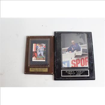 Mark McGwire Home Run Hero Plaque And Other Trading Cards, 50+ Pieces