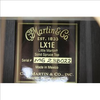 Martin LX1E Little Martin Acoustic/ Electric Guitar With Roadrunner Bag